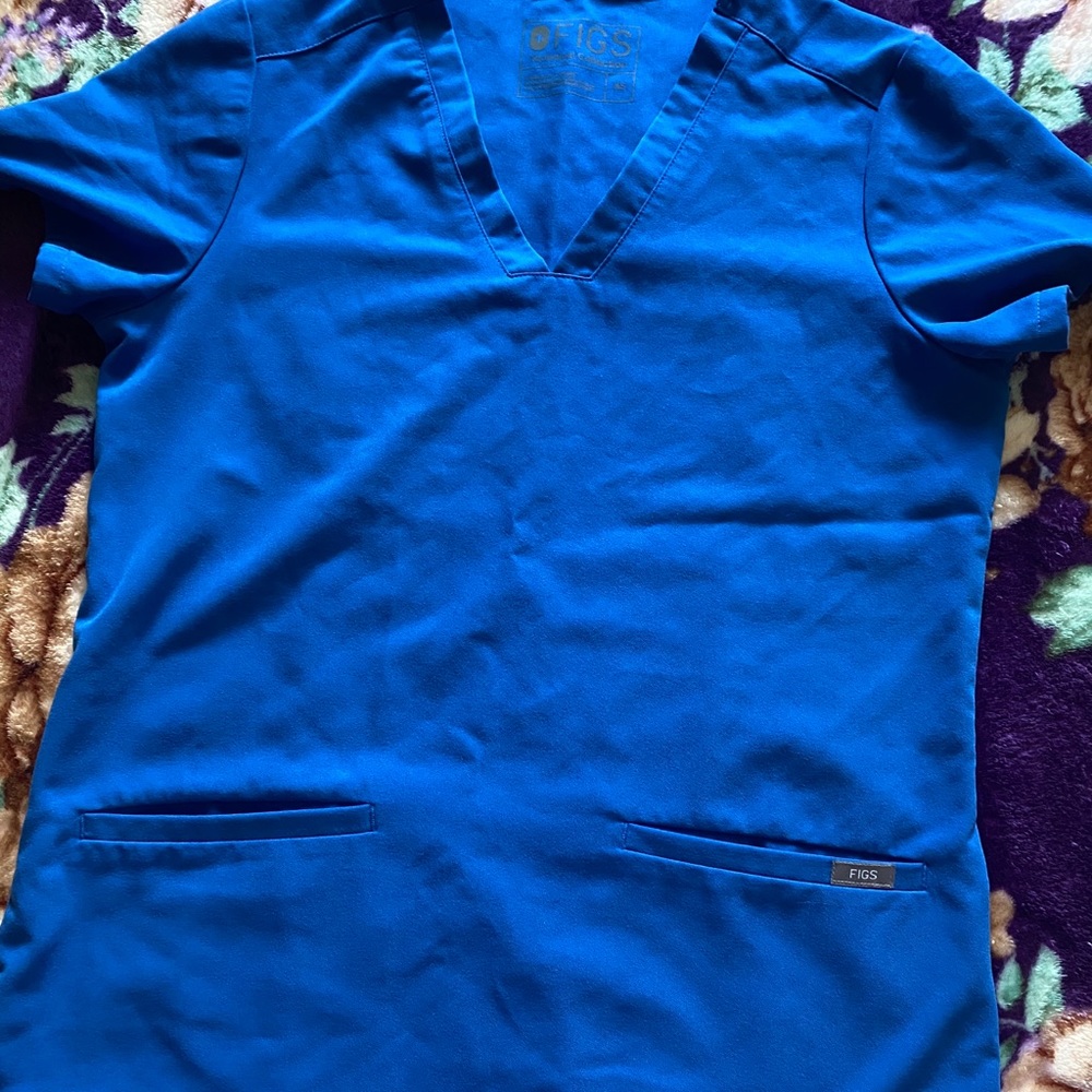 Figs Scrub Set Royal Blue
